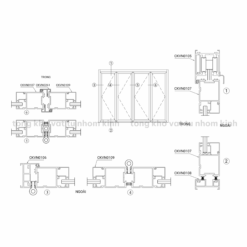 CỬA XẾP TRƯỢT HỆ 63